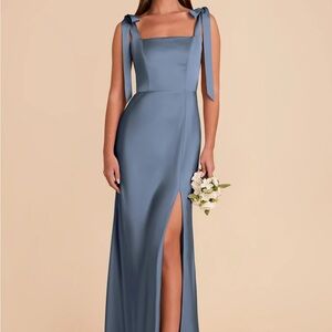 Birdy Grey Alex Convertible Dress Matte Satin - French Blue XL